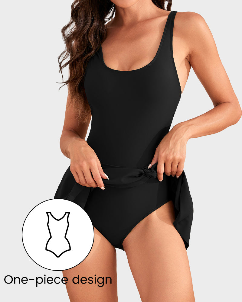 👙Dernière chance : 50% DE RÉDUCTION💃 Maillot de bain une pièce pour femme avec contrôle du ventre et nœud frontal