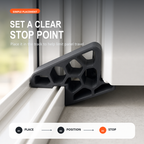 🚪 Amortisseur de Porte Coulissante – Réduit les Chocs et les Claquements | Installation sur Fenêtres et Portes Balcon | Structure Compacte en PP 🛡️