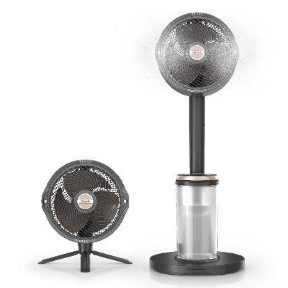Ventilateur portable 3-en-1, brumisateur et plaque refroidissante Shark ChillPill - Charbon