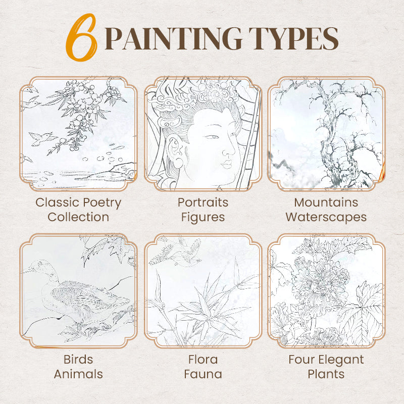 🎨Vente chaude 🖼️ Dessin de peinture chinoise, album de croquis, copie