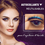 Autocollants réutilisables pour eye-liner et cils