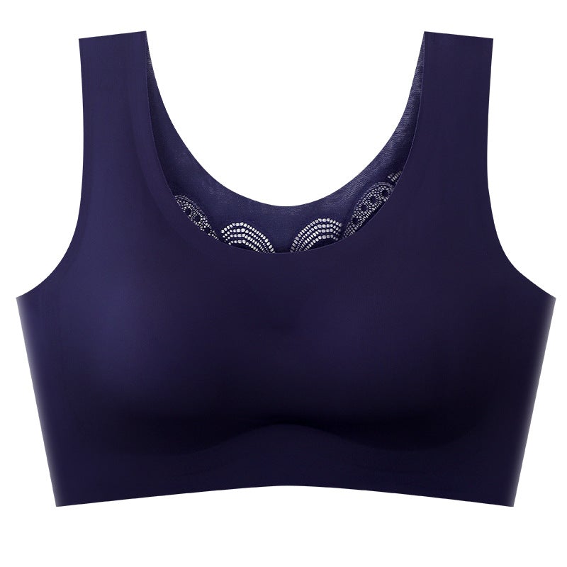 Soutien-gorge ultra fin en soie glacée confortable grande taille