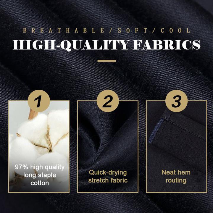 (Achetez-en deux, obtenez la livraison gratuite) Pantalon de costume classique extensible pour homme