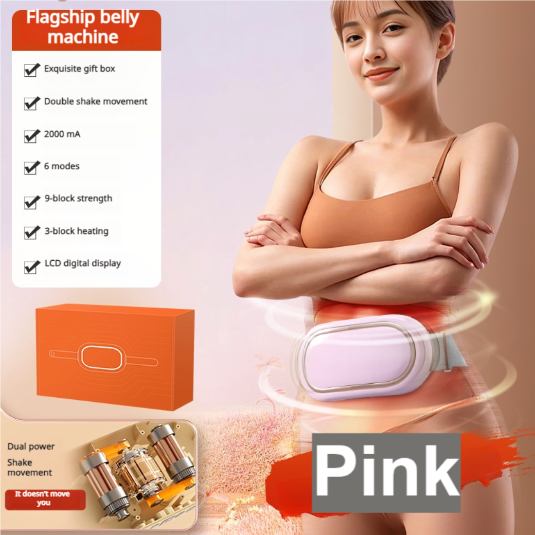Appareil de massage abdominal rechargeable