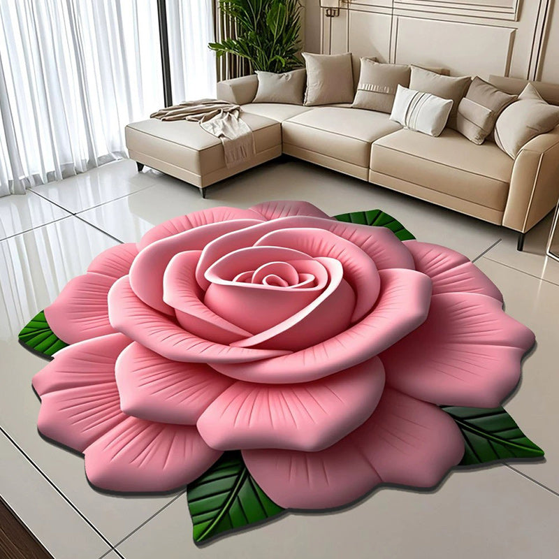 🏠Nouveau Produit 2025🔥Tapis de Sol en Peluche Florale et Terre de Diatomées
