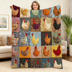Couverture en flanelle vintage 🎨 | Chaude, douce et légère ☁️ | Idéale pour canapé, lit et voyage 🛋️ | Lavable en machine 🧺
