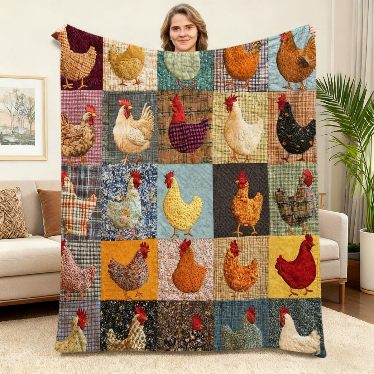 Couverture en flanelle vintage 🎨 | Chaude, douce et légère ☁️ | Idéale pour canapé, lit et voyage 🛋️ | Lavable en machine 🧺