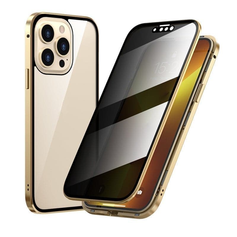 ✨ DERNIER JOUR -50 % ✨ Coque magnétique pour iPhone avec verre trempé et cadre métallique