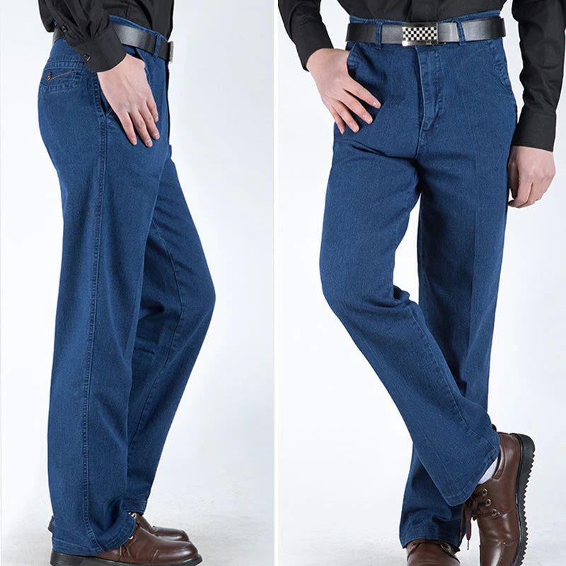 Jean coupe droite taille haute pour homme