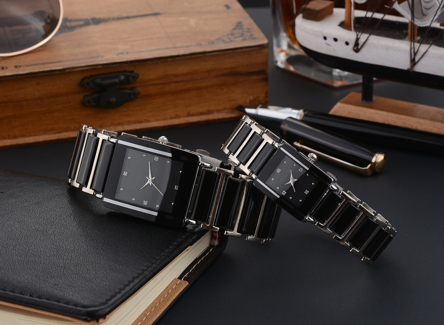 Montre carrée polyvalente décontractée
