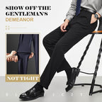 (Achetez-en deux, obtenez la livraison gratuite) Pantalon de costume classique extensible pour homme