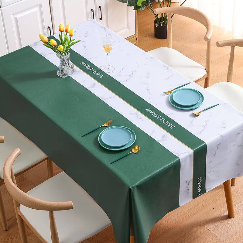 Nappe marbrée imperméable et antitache
