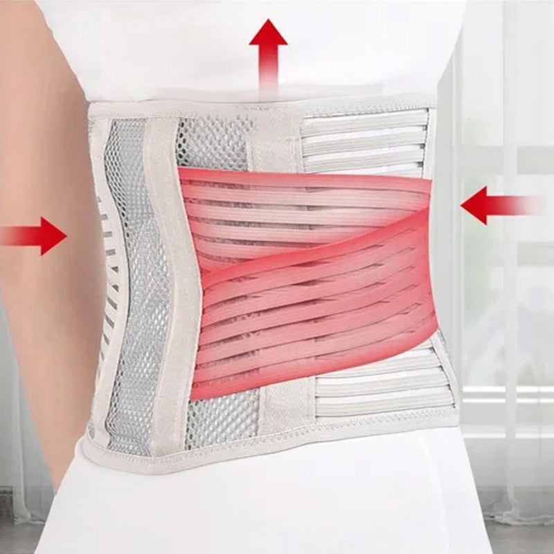 🔥Prenez soin de votre colonne lombaire🎁🎄Protection lombaire avec support en acier respirant et maille pressée à chaud