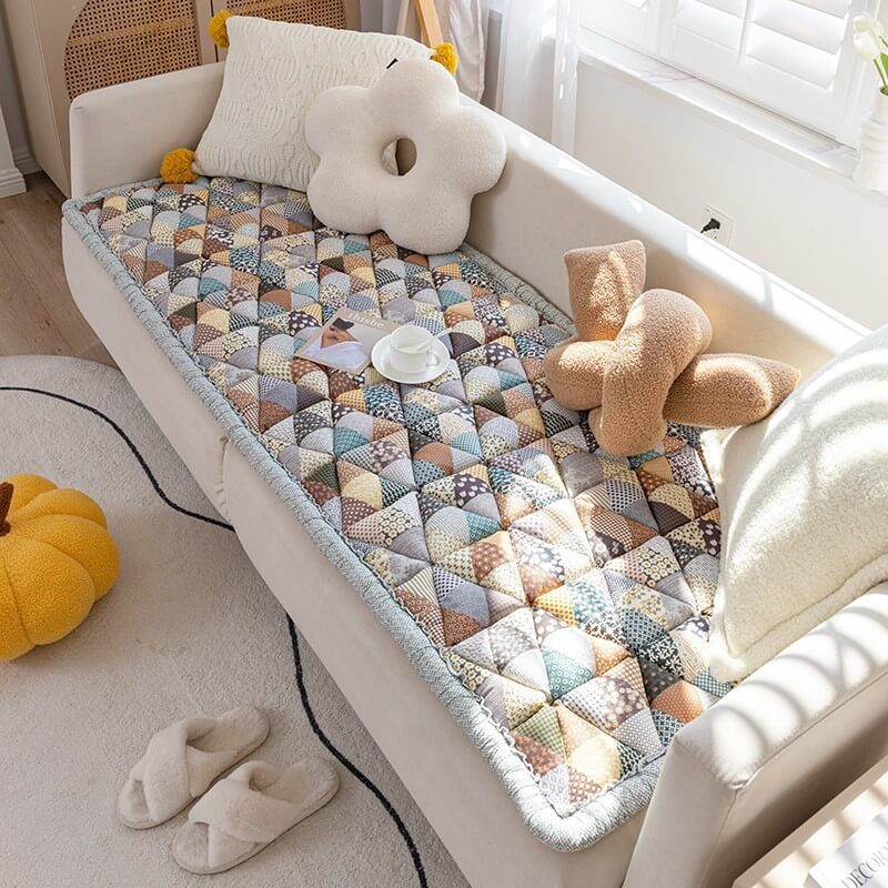 ✨Offre à durée limitée🐶Housse de protection pour canapé en coton Garden Chic