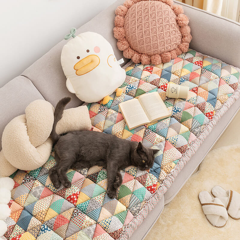 ✨Offre à durée limitée🐶Housse de protection pour canapé en coton Garden Chic
