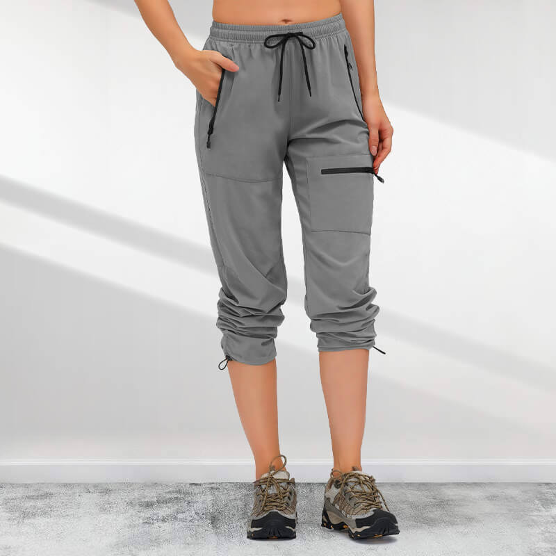 Pantalon de trekking pour femme 5 poches zippées