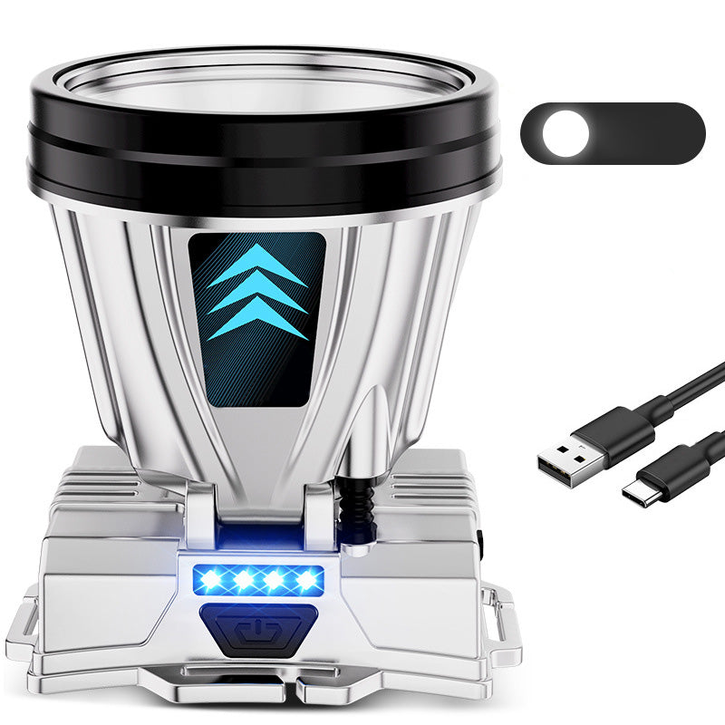 Lampe frontale rechargeable super lumineuse haute puissance