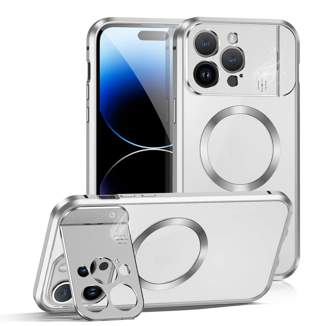 Coque de Téléphone Magnétique Pliable avec Support et Aromathérapie pour iPhone Séries 14/13