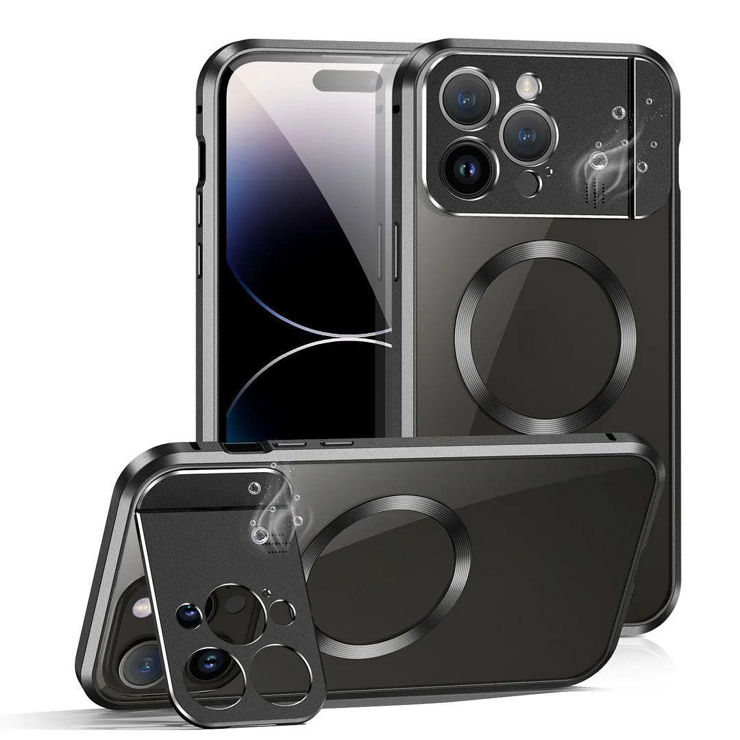 Coque de Téléphone Magnétique Pliable avec Support et Aromathérapie pour iPhone Séries 14/13