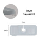 🚰 Tapis de Protection Anti-éclaboussures en Silicone pour Évier – Drainage Automatique | Garde le Plan de Travail Sec | Lavable & Enroulable | Porte-Éponge & Savon | Tailles L/XL ✨
