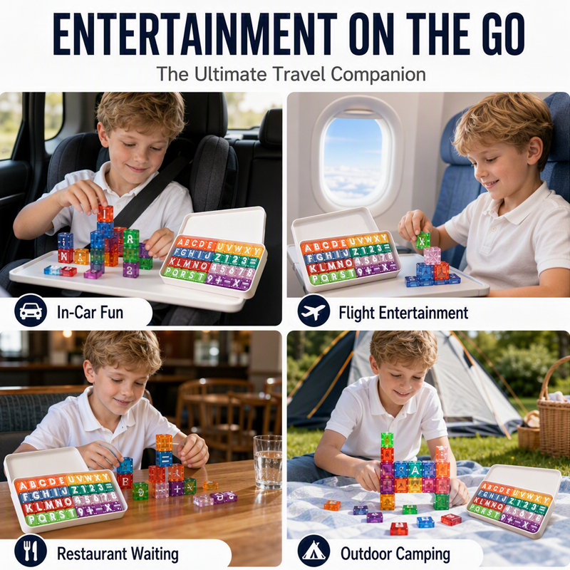🧲 Cubes magnétiques avec lettres et chiffres pour enfants ✨👶 - 40 Pièces | 26 Lettres + 9 Chiffres | Empilement à 360° | Sûrs & Durables | Boîte en métal | 50% DE RABAIS