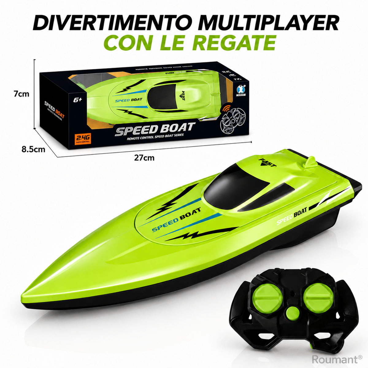 🎮🚢 À MOITIÉ PRIX ! Bateau de course télécommandé ultra-rapide 2,4 GHz avec deux moteurs 🌊 ⚡ –50 % DE RÉDUCTION (offre du jour)