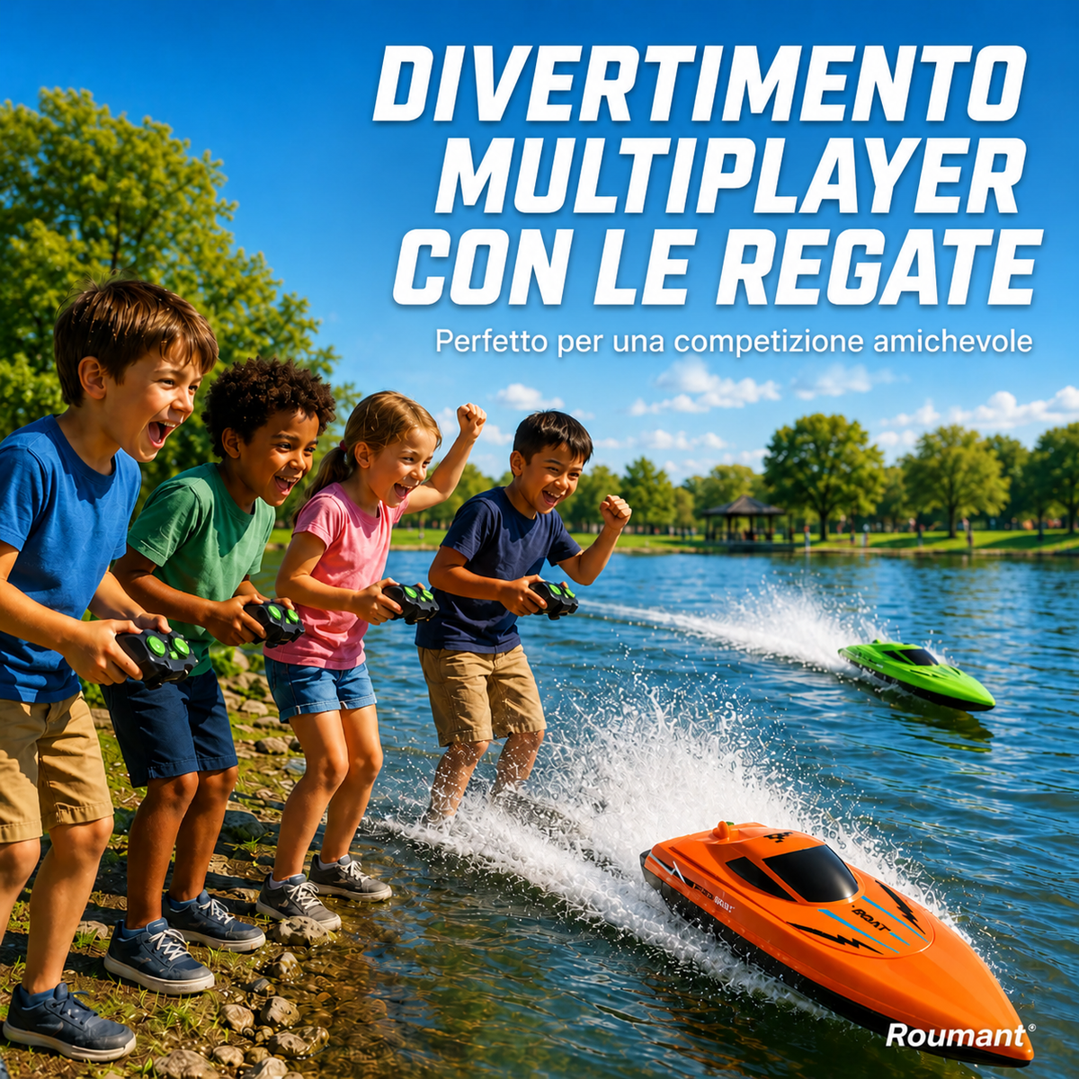 🎮🚢 À MOITIÉ PRIX ! Bateau de course télécommandé ultra-rapide 2,4 GHz avec deux moteurs 🌊 ⚡ –50 % DE RÉDUCTION (offre du jour)