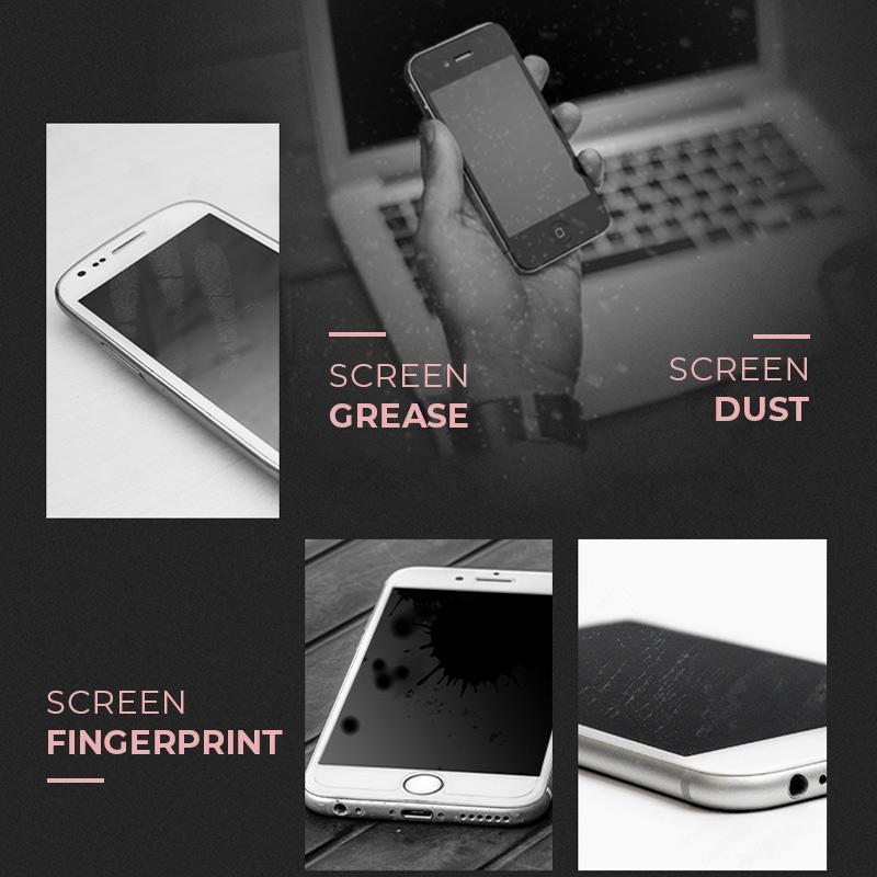 Nettoyant d'écran anti-traces de doigts 3 en 1