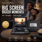 📺 Lecteur DVD/EVD portable HD 7,8 pouces – Grand écran | DVD/CD/USB/SD | Haut-parleurs intégrés | Sortie AV | Batterie rechargeable | Maison, voiture et voyage 🚗✈️