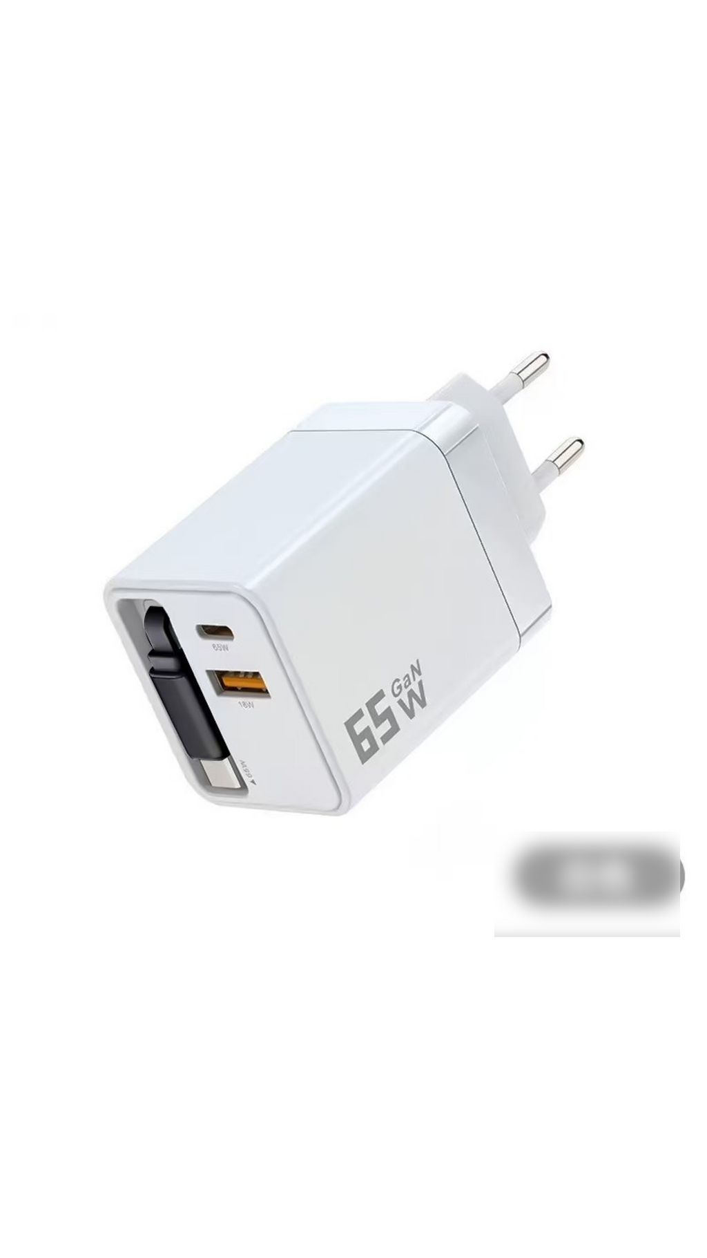 ⚡ Chargeur GaN 80W 3-en-1 avec Câble USB-C Rétractable 🔌🎒 - Charge Ultra-Rapide PD | USB-C + USB-A | Compact & Portable | 4 Couleurs | 50% DE RÉDUCTION