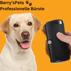 Brosse ergonomique pour le retrait des poils d'animaux avec lame dentelée