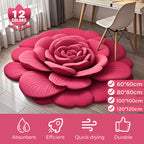 🏠Nouveau Produit 2025🔥Tapis de Sol en Peluche Florale et Terre de Diatomées