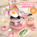 👧🏻 60% DE RÉDUCTION ! 🎉 Mini Cuisine Jouet 22 Pièces – Effets Sonores/Lumineux, Développement Cognitif & Jeu Réaliste 🍳📦