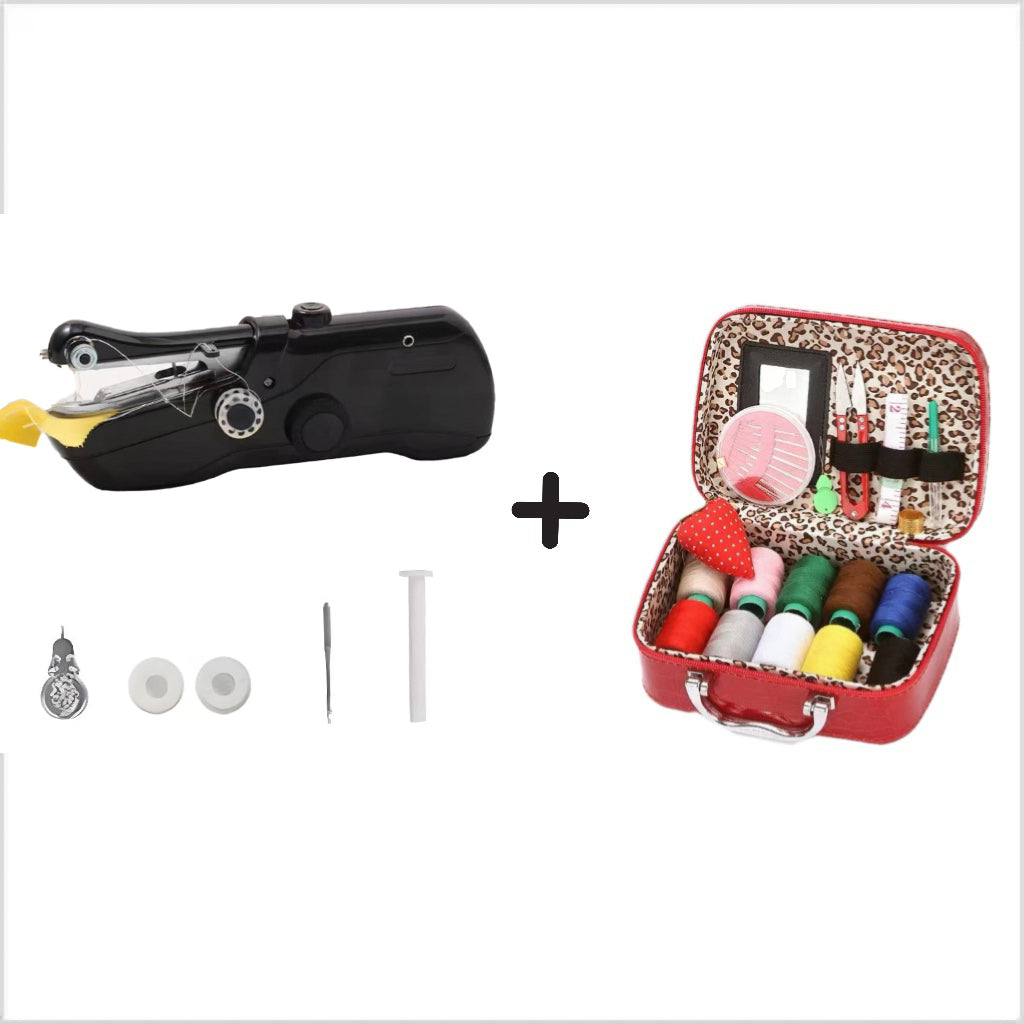 🧵 Mini Machine à Coudre Électrique Portable – Réparez Vos Vêtements, Créez Vos Projets de Bricolage & Cousez en Voyage | 3 Vitesses | Tissus Fins & Épais | Kit d'Accessoires Inclus ✨