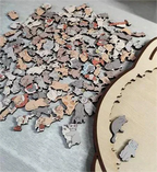 🎁Soldes de Noël 50 % DE RÉDUCTION🎅Puzzle en bois en forme de chat aux couleurs Morandi de 135 pièces