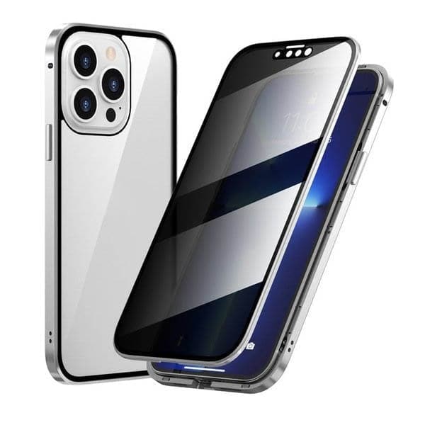 ✨ DERNIER JOUR -50 % ✨ Coque magnétique pour iPhone avec verre trempé et cadre métallique