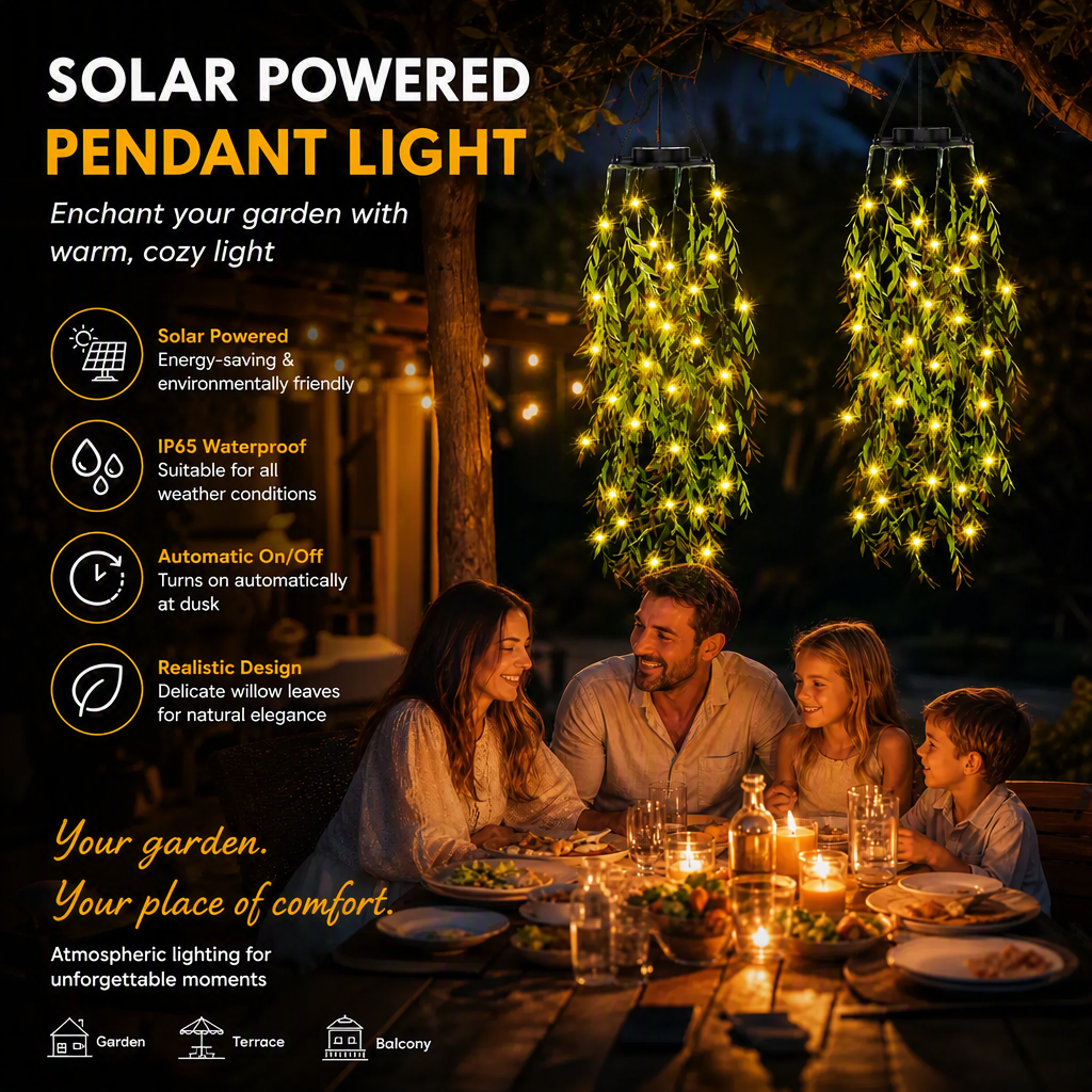🌿 Guirlande Lumineuse Solaire Lierre avec Feuilles Artificielles 💡✨ - 8 Modes | Étanche | Recharge Solaire | Fil Flexible | Pour Jardin, Balcon & Mur | 50% DE RÉDUCTION