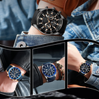 ⏳Offre Limitée dans le Temps⌛Montre à Quartz Multifonction Étanche pour Homme