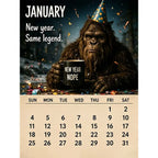 🦶 Calendrier 2027 La Vie Quotidienne de Bigfoot 🌲😄 - 12 Illustrations Exclusives | Format A4 | Papier Premium | Reliure Spirale | Cadeau Parfait | 50% DE RÉDUCTION