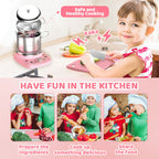 🎁Mini cuisine de jeu pour la vraie cuisine des enfants - Ensemble de 22 pièces