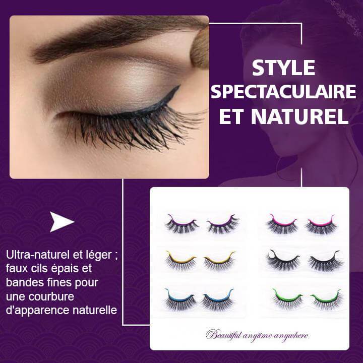 Autocollants réutilisables pour eye-liner et cils