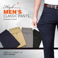 (ACHETEZ-EN 2, LA LIVRAISON EST GRATUITE) PANTALON CLASSIQUE TRÈS EXTENSIBLE POUR HOMME