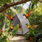 🐦 60% DE RÉDUCTION ! 🌿 Mangeoire à oiseaux suspendue avec toit – Résistante aux intempéries, facile à remplir et anti-écureuils 🌳