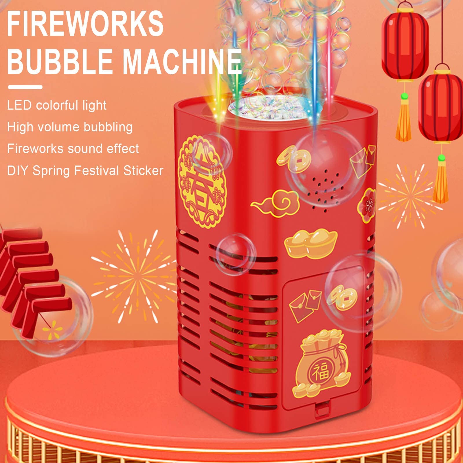 Machine à bulles pour feux d'artifice : le meilleur cadeau