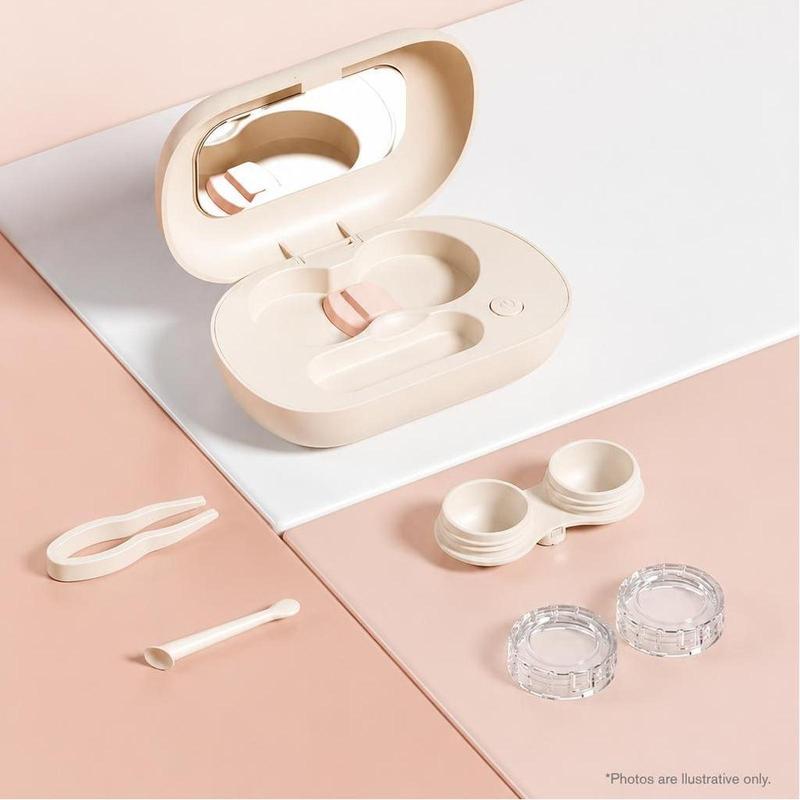 👁️⚡ Nettoyeur Ultrasonique Portable pour Lentilles de Contact – Nettoyage en Profondeur en Quelques Minutes, Rechargeable USB, Compact de Voyage – Rose 💜✨