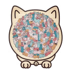 🎁Soldes de Noël 50 % DE RÉDUCTION🎅Puzzle en bois en forme de chat aux couleurs Morandi de 135 pièces