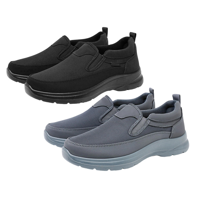 Baskets orthopédiques slip-on pour homme, respirantes et confortables avec semelles à mémoire de forme