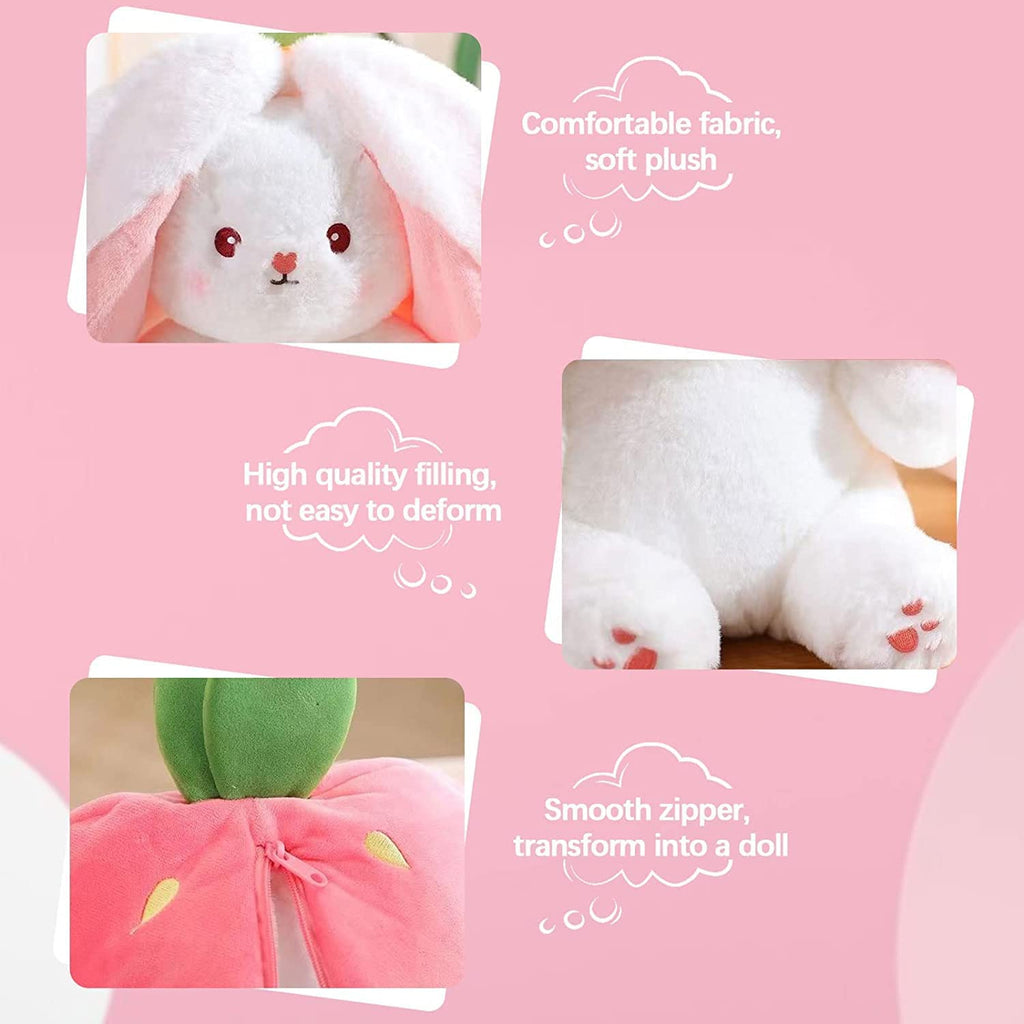 Peluche de Lapin Fraise pour Pâques