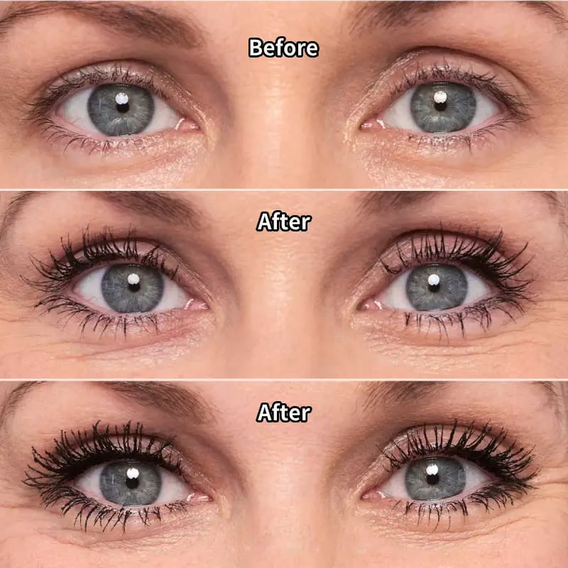 👁️🖤Mascara Tubing Fibre – Longueur | Volume | Courbure | Waterproof | Anti-Bavure | 24H Sans Écailles | 2 Teintes | 4,5g | Idéal pour le Maquillage Quotidien & Occasions Spéciales 💄💖