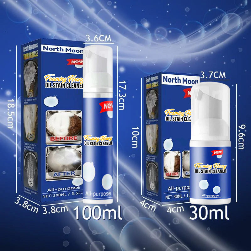 Nettoyant moussant pour taches d'huile tenaces